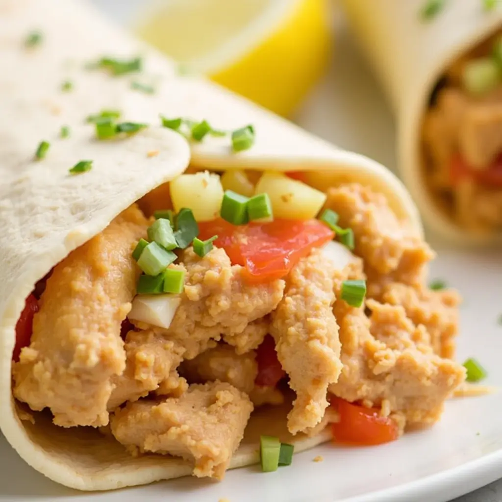 Homemade Taco Bell Chicken Burrito Preparation