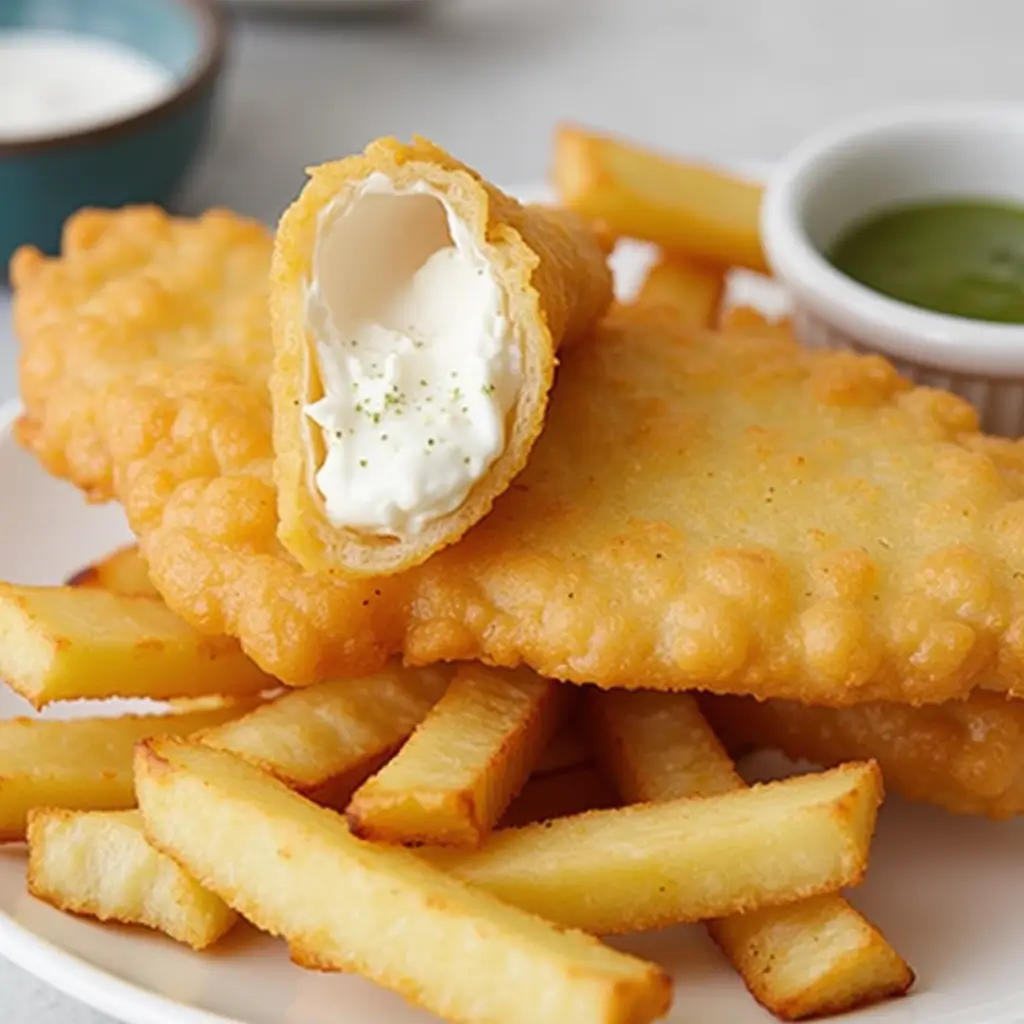Perfectly Fried Fish and Chips with Crispy Batter and Golden Fries