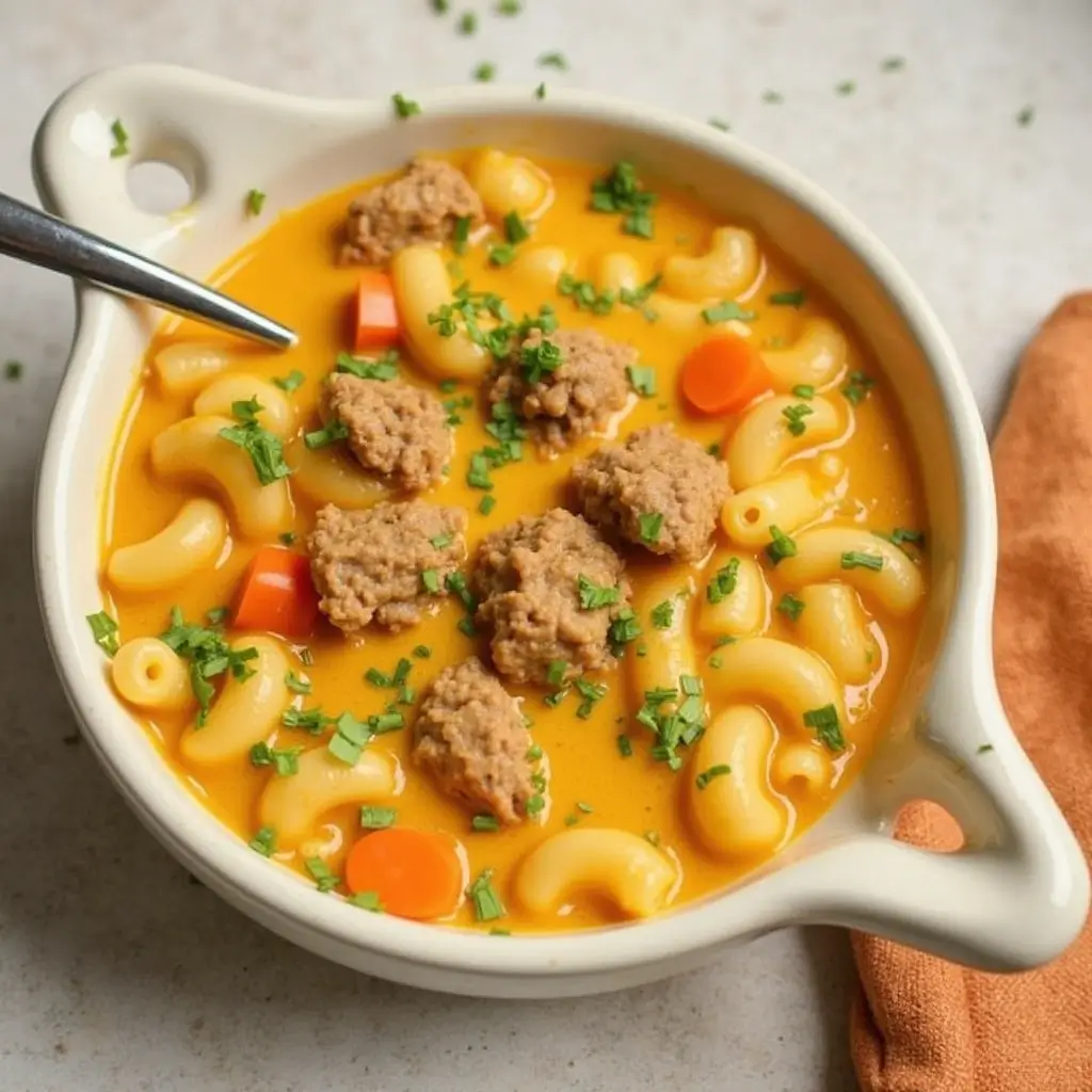 Cheeseburger Macaroni Soup Recipe - Ultimate Comfort Food