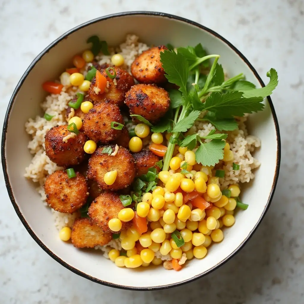 Street Corn Chicken Rice Bowl Recipe