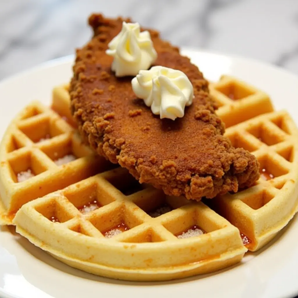 How to Make the Best Chicken and Waffles at Home - Crispy Chicken and Fluffy Waffles