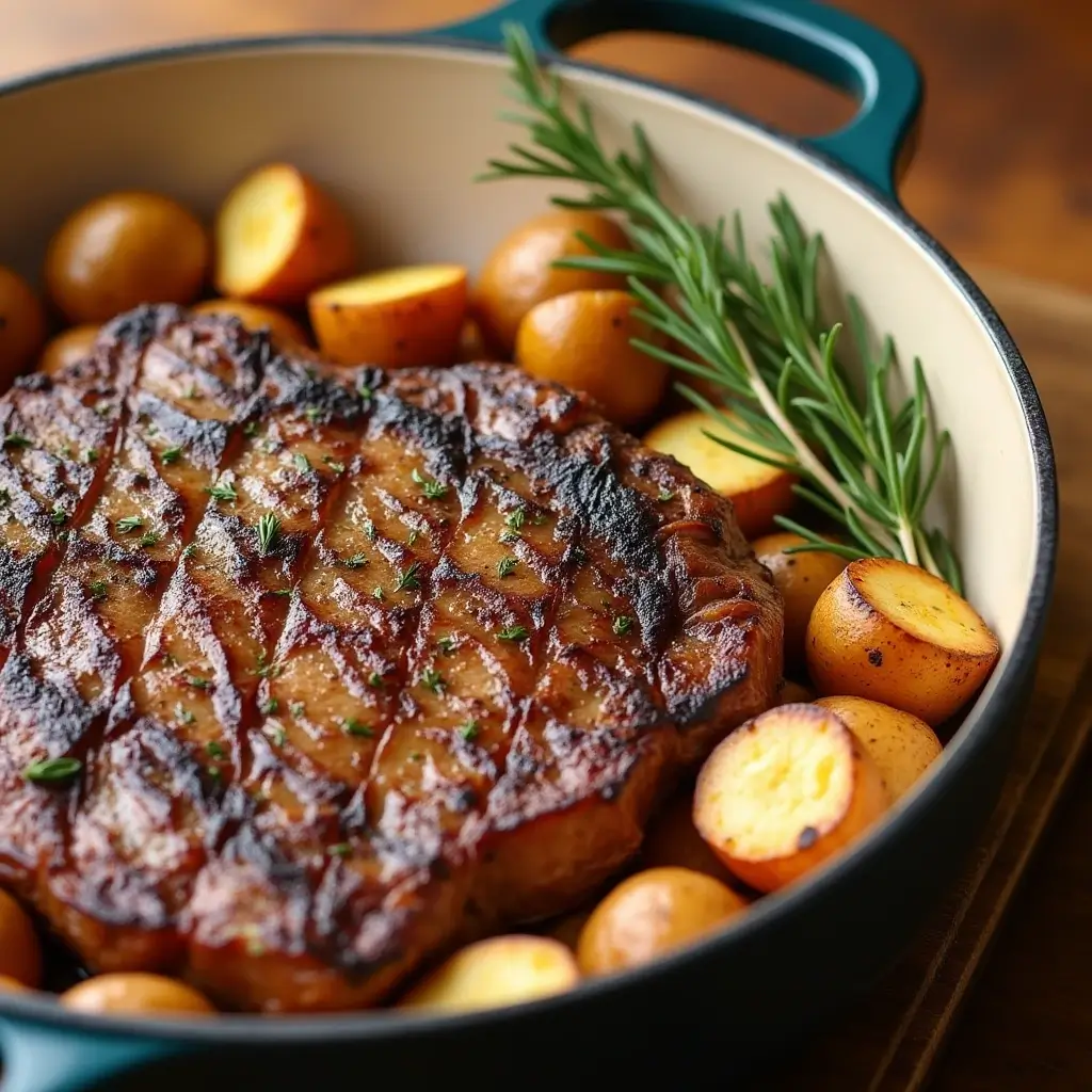 Juicy Steak and Golden Crispy Potatoes – A Chef’s Guide
