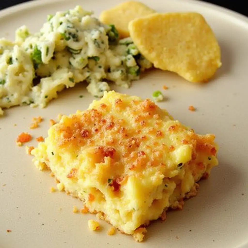 American Breakfast Casserole Freshly Baked and Ready to Serve