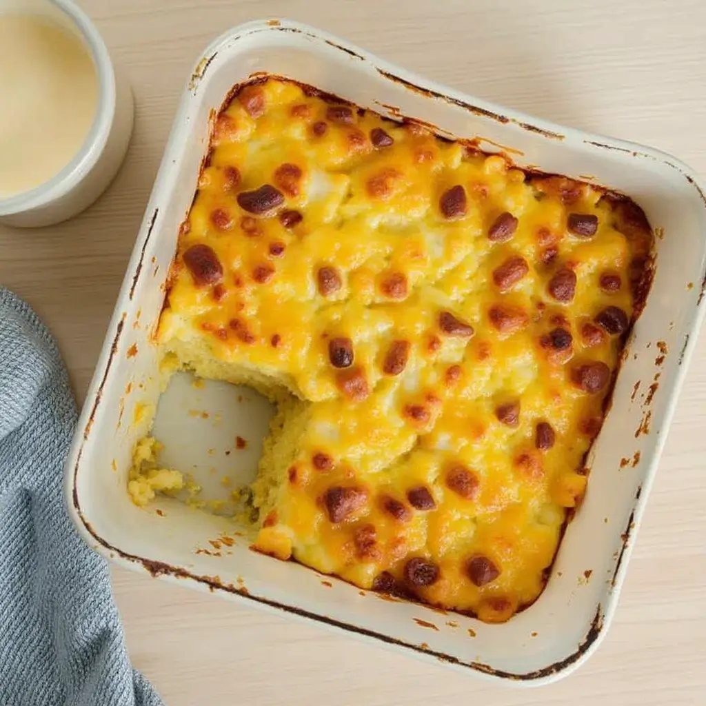 Golden and Hearty American Breakfast Casserole Fresh Out of the Oven