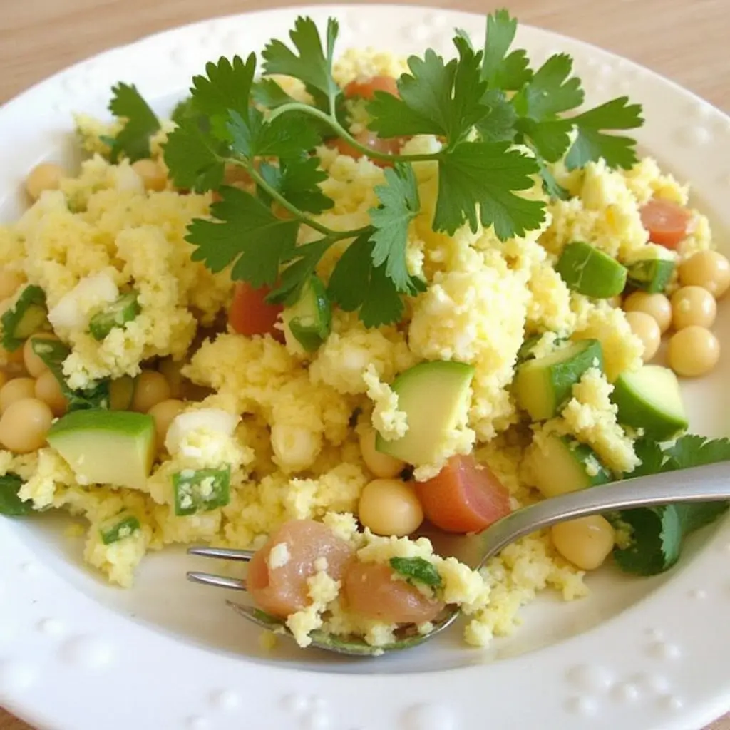 Delicious Avocado, Chickpea, and Egg Salad Recipe