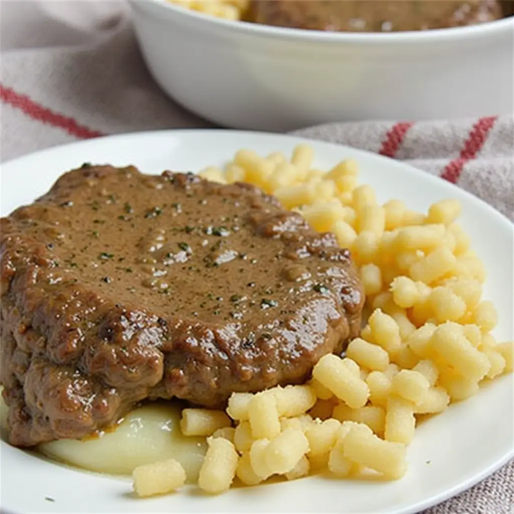 "How to Make Classic Salisbury Steak with Savory Gravy: A Comfort Food Favorite"