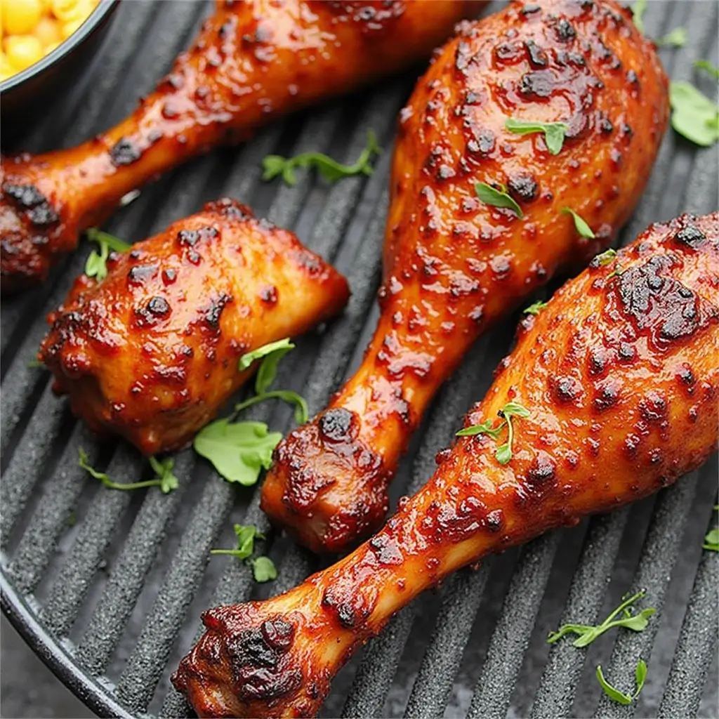Ultimate BBQ Turkey Legs Glazed and Grilled to Perfection