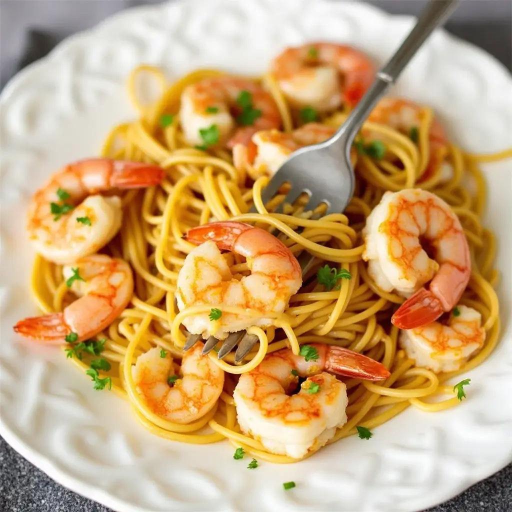 "Step-by-Step Spaghetti with Shrimp Recipe – Simple & Flavorful Seafood Dish"