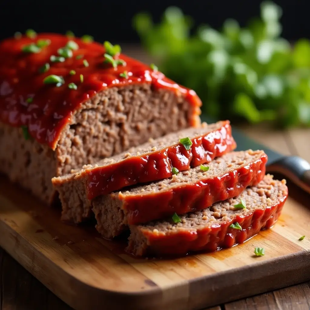 "Step-by-step preparation of homemade meatloaf with fresh ingredients"